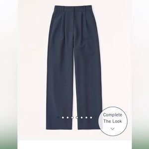 Abercrombie navy sloane tailored pant